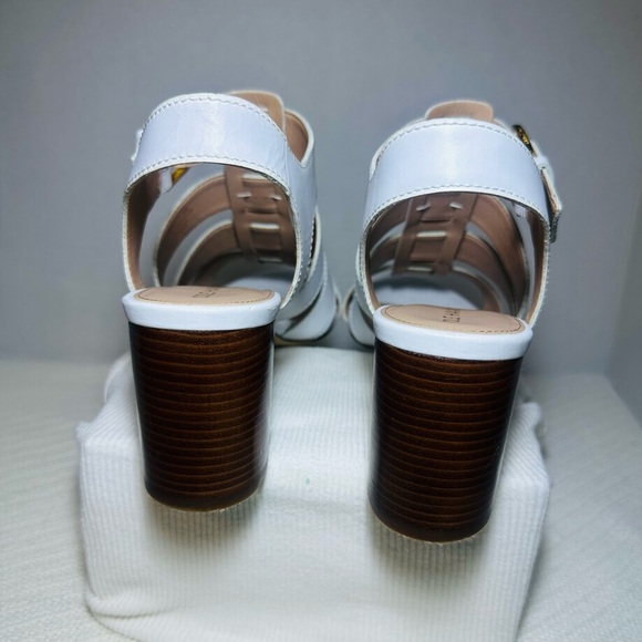 Cole Haan 360 Elegant White Strappy Sandals - Picture 4 of 8